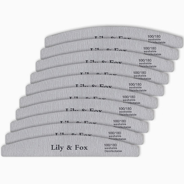 Nail File Firm - 10 Pack (7 inch wood core nail file)